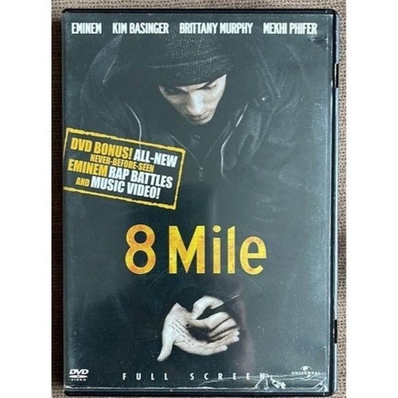 8 Mile (DVD) - Eminem, Kim Basinger, Mekhi Pfeiffer - Picture 1 of 5